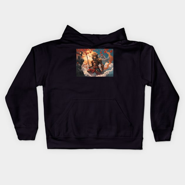 Sun Wukong Kids Hoodie by Daniel99K